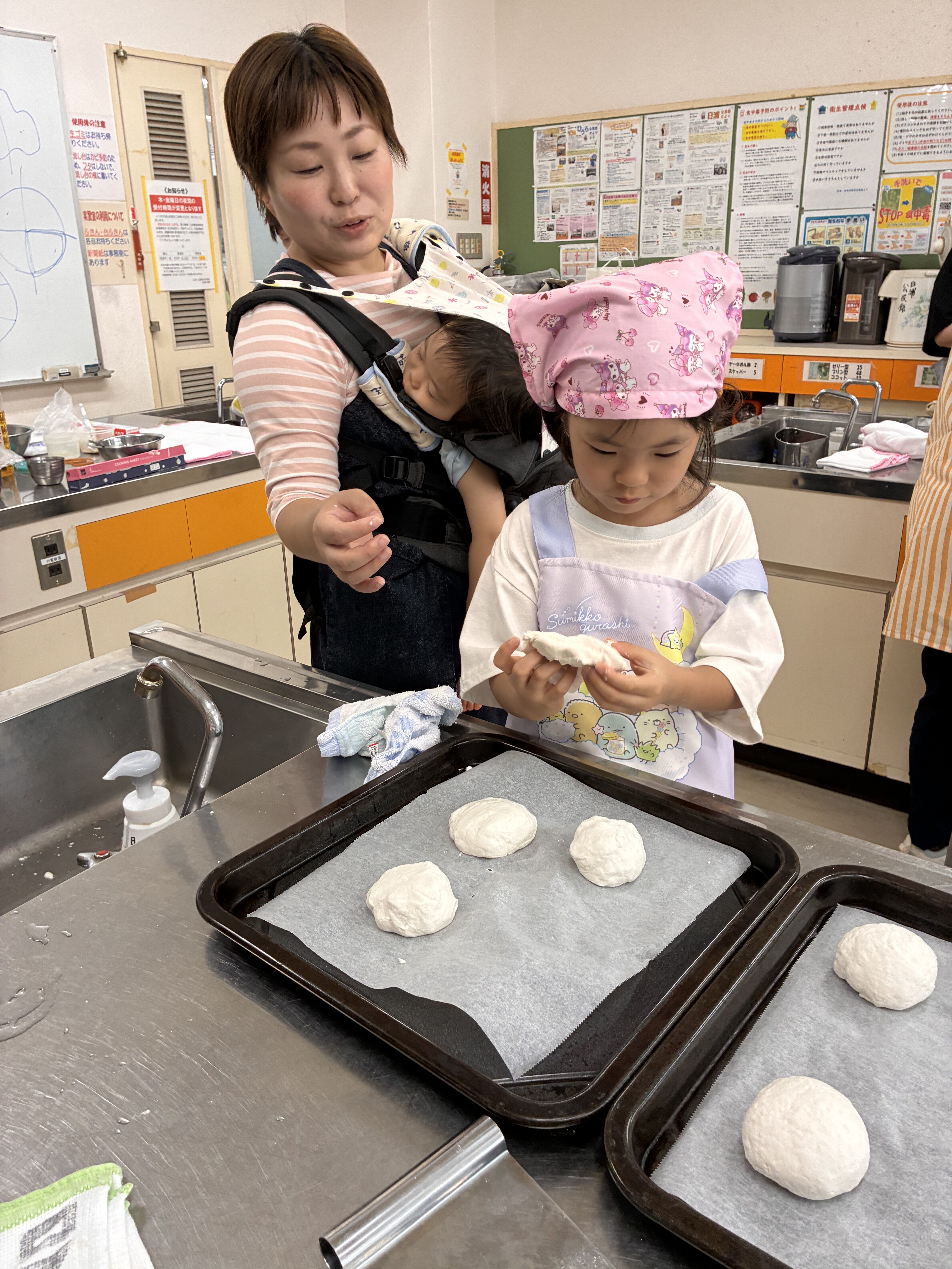 広島の子供会パン作り